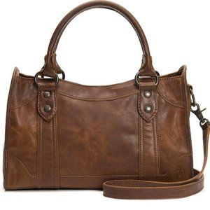 FRYE LEATHER MELISSA SATCHEL HANDBAG